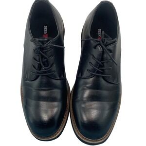 Deer Stags Denny Mens Black Simulated Leather Plain Toe Oxford Shoes Size 6.5 M